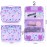 Vipdeal Kids Hanging Toiletry Bag for Girls, Travel Toiletry Bag for Little Young Girls Cosmetic Makeup Waterproof Wash Bag Toddler Traveling Toiletries, Mermaid Purple