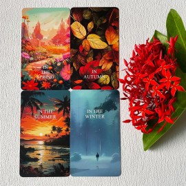 Jrskvaro Time Oracle Cards Deck, Cosmic Timing Oracle Cards, Oracle Cards for Beginners, Divine Timing Oracle Deck to Help You Predict Time Frames.