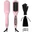 FOCALA Hair Straightener Brush: Ceramic Negative Ionic Hot Brush for Straightening Smoothing Hair - Reduce Frizz 30s Fast Heating Dual Voltage