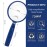 Feosky Handheld Reading Magnifier, 10X 30X Magnifier, 75mm Shatterproof Lens, Non-Slip Handle for Adults Close Work, Seniors Reading and Kids Nature Exploration, Hobby Observation (Blue)