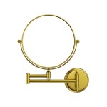 GURUN 8 Wall Mounted Makeup Mirror with 10X Magnification,Two-Sided Swivel Bathroom Mirror,Brushed Gold Finish M1306GJ(8,10X)