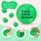 Poen 120 Pcs Motivational Stress Balls Bulk 1.57 Inch Foam Squeeze Sensory Stress Balls Inspirational Relief Toys for Anxiety Fidget Hand Exercise Teens Employees Gift(Green)
