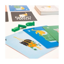 Greater Than Games | Purrfect Match | Family-Friendly Card Game | Perfect for Cat Lovers | 2 to 4 Players | 20 Minutes | Ages 8+