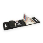 Three by Three jOTBLOCK Portable Stacked Paper Game Set: 6 Game Pads, 6 Color Markers, Mini Playing Cards, 6 Dice in Pouch & Rules, Non-Stop Fun on The Go