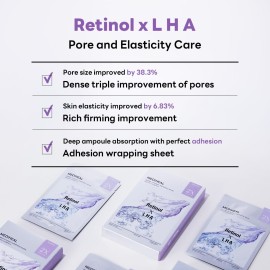 Mediheal Derma Synergy Wrapping Mask for Pore Elasticity (10 Packs) - Pore Spot & Improved Skin Balance with Retinol, LHA Mediheal Derma Synergy Wrapping Mask for Pore Elasticity (10 Packs) - Pore Spot & Improved Skin Balance with Retinol, LHA