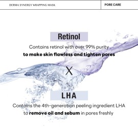 Mediheal Derma Synergy Wrapping Mask for Pore Elasticity (10 Packs) - Pore Spot & Improved Skin Balance with Retinol, LHA Mediheal Derma Synergy Wrapping Mask for Pore Elasticity (10 Packs) - Pore Spot & Improved Skin Balance with Retinol, LHA
