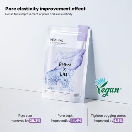Mediheal Derma Synergy Wrapping Mask for Pore Elasticity (10 Packs) - Pore Spot & Improved Skin Balance with Retinol, LHA Mediheal Derma Synergy Wrapping Mask for Pore Elasticity (10 Packs) - Pore Spot & Improved Skin Balance with Retinol, LHA