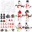 Shappy 24 Pack Christmas Snowman DIY Craft 326 Pcs Build Snowman Craft Kit Christmas Decoration Air Dry Modeling Clay for Winter Party DIY Gift Indoor Outdoor Holiday Decoration(Snowman)