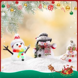 Shappy 24 Pack Christmas Snowman DIY Craft 326 Pcs Build Snowman Craft Kit Christmas Decoration Air Dry Modeling Clay for Winter Party DIY Gift Indoor Outdoor Holiday Decoration(Snowman)