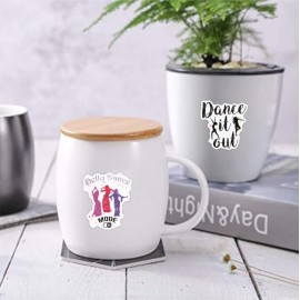 Bonitzdm 102PCS Dancing Aesthetic Stickers,Water Bottles Laptop Car Decal - Perfect Dancer Gifts for Girls and TeenagersDance Decals, Girls Dance Party Favors