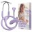 Skywin-Fetal Heartbeat Monitor, Fetoscope Heart Beat Monitors for Pregnancy Detection - 24 Weeks, Baby Heartbeat Monitor Pregnancy, at Home Fetal Heartbeat Monitor with The Stethoscope (Purple)