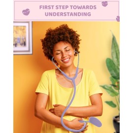 Skywin-Fetal Heartbeat Monitor, Fetoscope Heart Beat Monitors for Pregnancy Detection - 24 Weeks, Baby Heartbeat Monitor Pregnancy, at Home Fetal Heartbeat Monitor with The Stethoscope (Purple)
