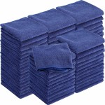 36 Packs of Bleach Proof Towels Microfiber Absorbent Salon Towels Bleach Resistant Salon Hand Towels for Gym, Bath, Spa, Shaving, Shampoo, Home Hair Drying, 16 x 28 Inches (Navy Blue)