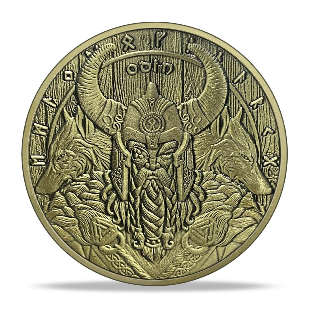 Viking Valknut Coin Viking Odin Knot Challenge Coin Gift Nordic Mythology Amulet for Men Viking Coin