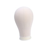 Beatifufu Canvas Head and Stand Canvas Mannequin Head 23 Inch Wig Head Canvas Holder Canvas Wig Head Display Mannequin Mannikin Head Bracket Model Khaki Head Mannequin