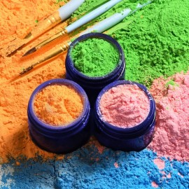 4 Pack 1oz Cosmetic Glass Jars with Lids, Blue Glass Jars with Lids & Stickers, Reusable Empty Round makeup container for Creams, Lotion, Makeup