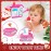 ROHSCE Bath Bubbles for Kids, Foam Pretend Ice Cream Toy Bath Bubble Maker Bath Time Bubble Machine, No Hole Bath Toys Set for Toddlers, Bubble Maker for Bathtub Gift for Boy Girl