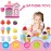 ROHSCE Bath Bubbles for Kids, Foam Pretend Ice Cream Toy Bath Bubble Maker Bath Time Bubble Machine, No Hole Bath Toys Set for Toddlers, Bubble Maker for Bathtub Gift for Boy Girl