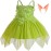 ZKR Tinkerbell Costume Fairy Dress for Toddler Girl Kid Halloween Cosplay Outfits 5T
