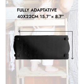 Toddlers Tower Safety Net - Safety Guard for Kids Tower - Kitchen Step Tool Kids - Black 19x8