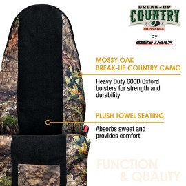 LPI Truck Mossy Oak Camo Car Seat Cover Towel Protector; Protects Seats from Sweat, Dirt, Dogs, Kids; Heavy Duty Material, Universal Fit for Cars SUVs MiniVans Trucks, EZ fit, Non Slip Grip, 1pc