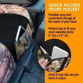 LPI Truck Mossy Oak Camo Car Seat Cover Towel Protector; Protects Seats from Sweat, Dirt, Dogs, Kids; Heavy Duty Material, Universal Fit for Cars SUVs MiniVans Trucks, EZ fit, Non Slip Grip, 1pc