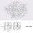 200 Pcs Dreadlocks Beads Hair Braid Rings Clips Dread Locks Hair Braiding Metal Cuffs Decoration Locs Accessories Silver