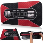 GAMBLUXE 47X23 / 70X35 Professional Poker Mat for Table - Smooth Water Repellent Poker Top for Table Nonslip Portable Texas Hold\'em Poker Mat + Carrying/Storage Bag for Poker Games, (Red)