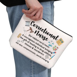 G2TUP Nurse Gift Correctional Nurse Cosmetic Bag Correctional Nurse Definition Makeup Bag Rare Breed Of Nurses Gift (Nurse Cosmetic MB)