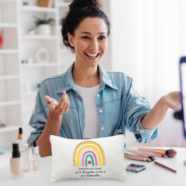 Reginary 20 Pieces Cosmetic Bag for Women, Roomy Makeup Bags with Zipper Toiletry Bag Pouch Travel Packing Accessory Organizer Gifts, 7 x 4.3 Inches(Employee)