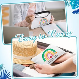 Reginary 20 Pieces Cosmetic Bag for Women, Roomy Makeup Bags with Zipper Toiletry Bag Pouch Travel Packing Accessory Organizer Gifts, 7 x 4.3 Inches(Employee)