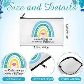 Reginary 20 Pieces Cosmetic Bag for Women, Roomy Makeup Bags with Zipper Toiletry Bag Pouch Travel Packing Accessory Organizer Gifts, 7 x 4.3 Inches(Employee)