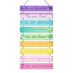 UBTKEY Room Decor for Teen Girls, Set of 9 Pieces Butterfly Room Decor for Girls Princess Bedroom, Inspirational Wall Decor Hanging Plaques for Kids Girls Nursery Decor Room Decortaions (Butterfly)