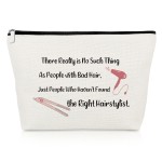 Hairdresser Appreciation Gifts for Hairstylist Makeup Bag Hair Stylist Thank You Gift for Women Hair Dresser Birthday Retirement Presents Cosmetology Graduation Presents for Cutter Cosmetic Pouch