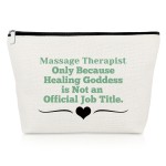 Massage Therapist Makeup Bag Thank You Gifts for Women Massage Therapy Gifts Chiropractor Presents Therapist Appreciation Presents Chiropractor Christmas Birthday Travel Pouch Therapy Cosmetic Bag