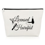 Hair Stylist Gifts Hairdresser Makeup Bag Hairdresser Appreciation Gifts for Hairstylist Coworkers Thank You Travel Bag for Salon Barber Christmas Graduation Present for Hair Stylist Cosmetic Pouch