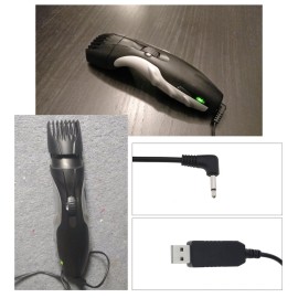 Create idea 2PCS Shaver USB Charging Cable Compatible with Remington Barba Beard Trimmer MB320 MB320C MB42C MB310C MB200 Pa3215U 3.2V 24AWG 1.5 Meters