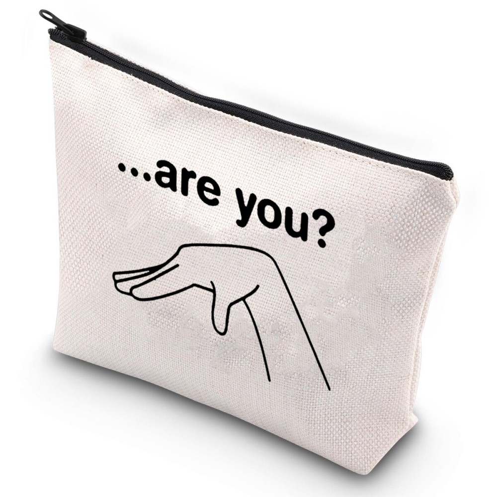 G2TUP Are You Gay Make Up Bag LGBTQ Pride Travel Toiletry Bag Funny Gift For Gays (Are You Makeup Bag)