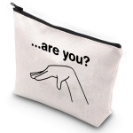 G2TUP Are You Gay Make Up Bag LGBTQ Pride Travel Toiletry Bag Funny Gift For Gays (Are You Makeup Bag)