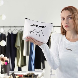 G2TUP Are You Gay Make Up Bag LGBTQ Pride Travel Toiletry Bag Funny Gift For Gays (Are You Makeup Bag)