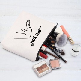 G2TUP Are You Gay Make Up Bag LGBTQ Pride Travel Toiletry Bag Funny Gift For Gays (Are You Makeup Bag)