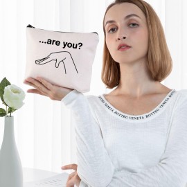 G2TUP Are You Gay Make Up Bag LGBTQ Pride Travel Toiletry Bag Funny Gift For Gays (Are You Makeup Bag)