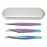 Glomora 4pcs Lash Tweezer, Stainless Steel Curved Pointed Craft Tweezer, for Eyelash Extensions, Nail Art, DIY Crafts, and Scrapbooking