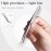 Glomora 4pcs Lash Tweezer, Stainless Steel Curved Pointed Craft Tweezer, for Eyelash Extensions, Nail Art, DIY Crafts, and Scrapbooking