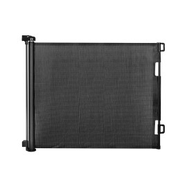 Veraste Retractable Baby Gate for Doorways and Stairs, Mesh Safety Gate for Pet, Indoor & Outdoor Use, One-Hand Operation, Easy Installation, 33.6 Tall, Expands to 55 WideBlack,33.6x55)
