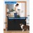 Veraste Retractable Baby Gate for Doorways and Stairs, Mesh Safety Gate for Pet, Indoor & Outdoor Use, One-Hand Operation, Easy Installation, 33.6 Tall, Expands to 55 WideBlack,33.6x55)