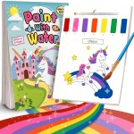Paint With Water Book for Kids: Unicorns & Magic - Mess Free Coloring for Toddlers, Watercolor Painting Arts & Crafts for Kids Ages 2 3 4 5 6 Years Old - Toddler Easter Basket Stuffers & Easter Gifts