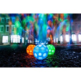 Waboba Moonshine Ball Light Up Moon Ball, Hyper Bouncy Balls That Light Up on Bounce, Fun Toys for Kids, Teenagers, Adults, Boys and Girls, Green