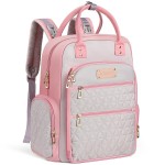 AOMAY Diaper Bag Backpack - Mommy bag for hospital, Travel backpacks, Large Capacity, Multifunctional - Baby Essentials(Pink)