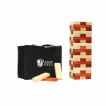 Tailgating Pros Premium Giant Toppling Timbers with Tote - Jumbo Outdoor Yard Game, Tower Grows to Over 5 Feet!- Optional Tipsy Stickers Available!